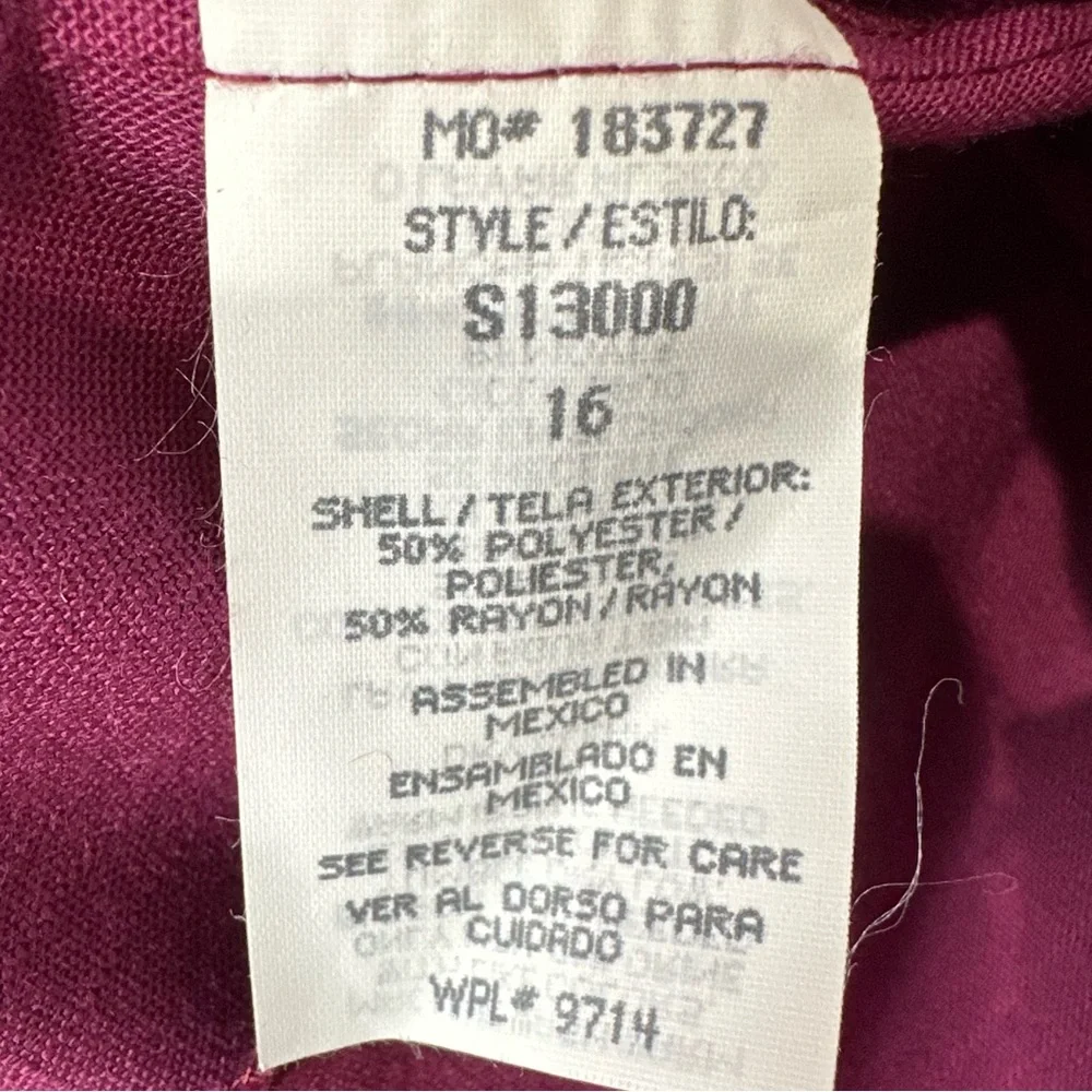 Vintage Sag Harbor boss babe Magenta Blazer Suit Jacket
